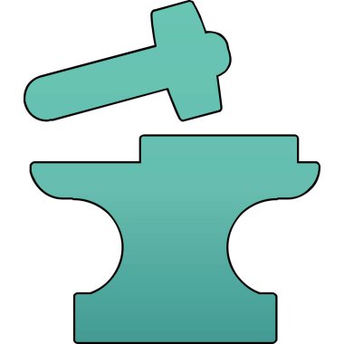 Demirci. Web simgesi basit illüstrasyon          