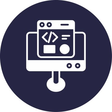 Geliştirme simgesi, vektör illüstrasyonu basit tasarım