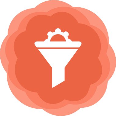 Vektör illüstrasyon Huni ağ simgesi 