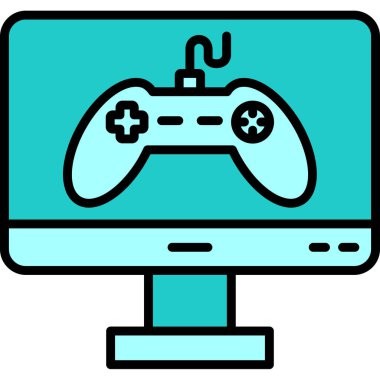 oyun simge vektör çizim 