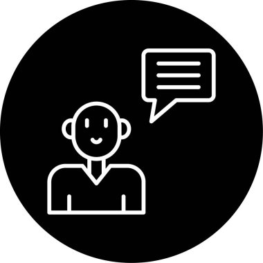 Topluluk Yöneticisi Web simgesi vektör illüstrasyonu