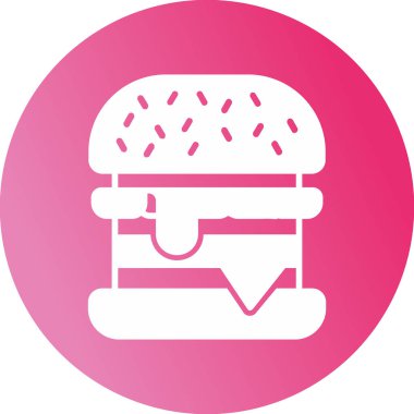 Hamburger. Web simgesi basit tasarım 