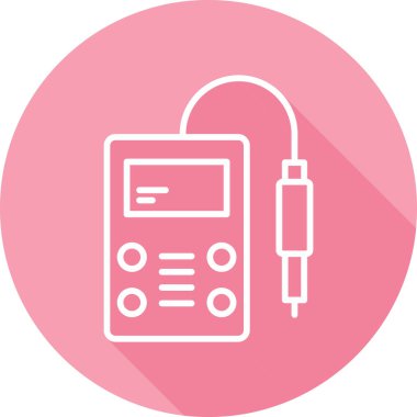 Biyoloji ph metre simgesi, vektör illüstrasyonu 