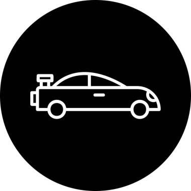 araba simgesi vektör illüstrasyonu 