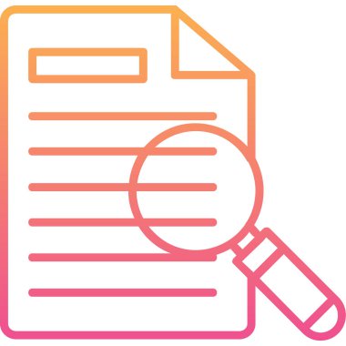 Yazılı kayıtlar ve büyüteçle filoloji kavramı, düz stil vektör illüstrasyonu