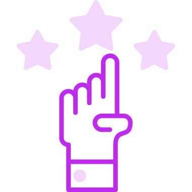 Saygınlık web simgesi, vektör illüstrasyonu