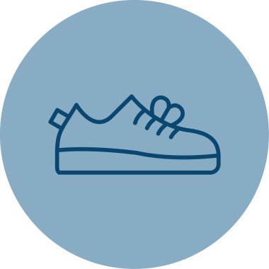 Ayakkabı simgesinin vektör illüstrasyonu