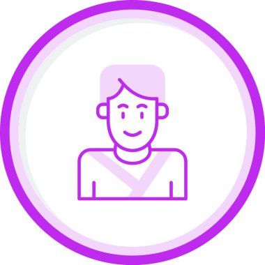 Adamım. Web simgesi basit illüstrasyon 