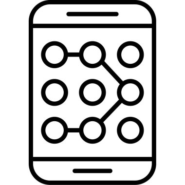 Parola Simgesi Basit Vektör İllüstrasyonu