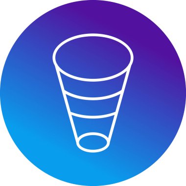 Frustum web simgesi basit illüstrasyon