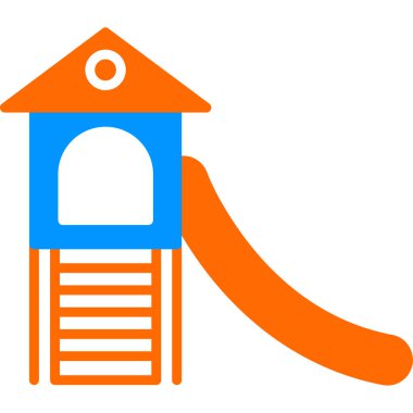 Oyun parkı. Web simgesi basit illüstrasyon