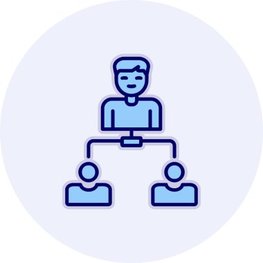 Hiyerarşi web simgesi basit illüstrasyon