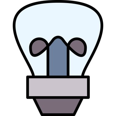 Ampul simgesi. vektör illüstrasyonu 