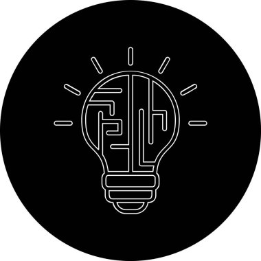 yaratıcı Mantık simgesi vektör çizimi