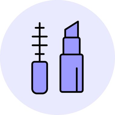 Makyaj Ağı simgesi basit illüstrasyon 