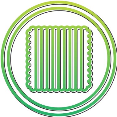 Tekstil web simgesi vektör illüstrasyonu