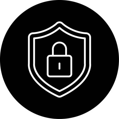 Güvenli simgenin vektör illüstrasyonu 