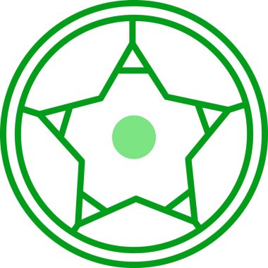 Futbol topu simgesi, vektör illüstrasyonu basit tasarım