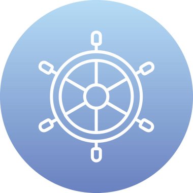 Dümen. Web simgesi basit illüstrasyon