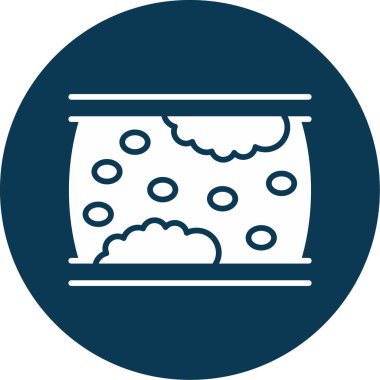 Ateroskleroz. Web simgesi vektör illüstrasyonu