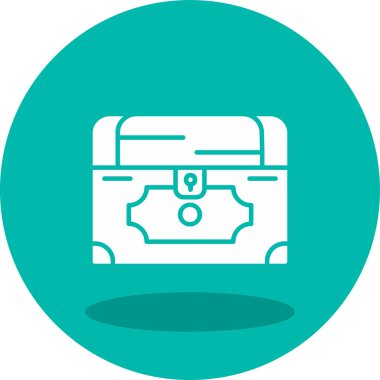 Göğüs simgesi, vektör illüstrasyonu basit tasarım