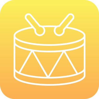 Web simgesi davul, illüstrasyon vektör 