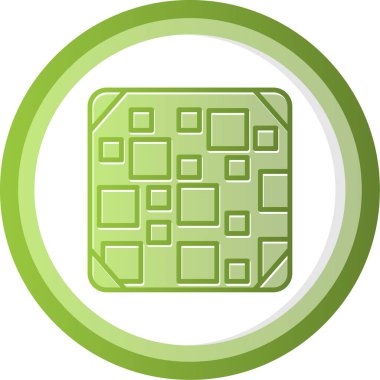 Döşeme. Web simgesi basit illüstrasyon