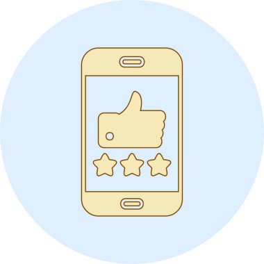 derecelendirme simgesi, vektör illüstrasyonu basit tasarım