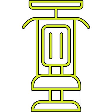 Modern Gym Machine simgesinin vektör çizimi         