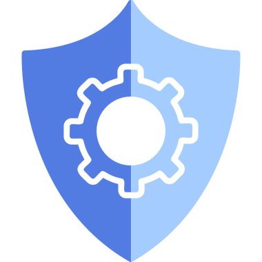 Veri koruma simgesi, vektör çizim                  