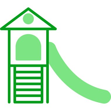 Oyun parkı. Web simgesi basit illüstrasyon