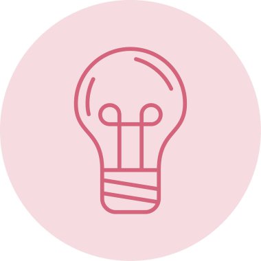 ampul simgesi, vektör illüstrasyonu