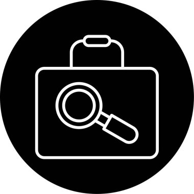 iş avı simgesi, vektör illüstrasyonu basit tasarım