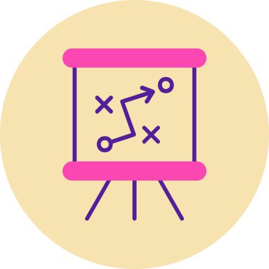 Strateji Simgesi Vektör illüstrasyonu 