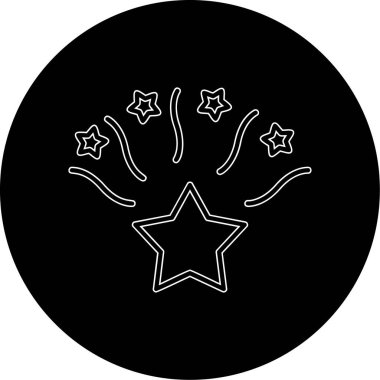 Yıldız web simge vektör çizim 