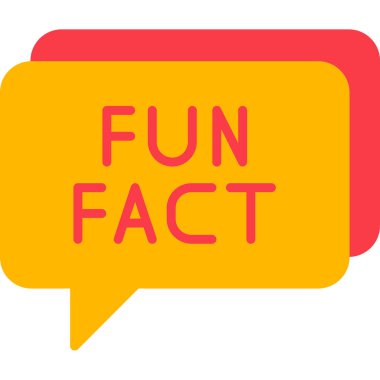 Eğlenceli Gerçekler konuşma balonu web simgesi, vektör illüstrasyonu