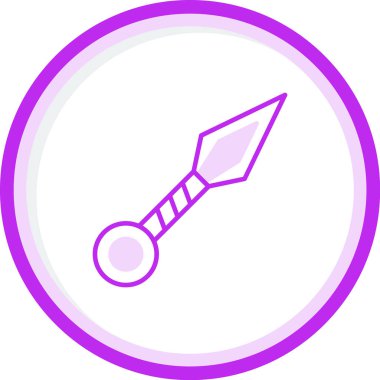 Bir Kunai simgesinin vektör çizimi