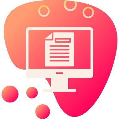 Çevrimiçi Test Ağı simgesi, vektör illüstrasyonu