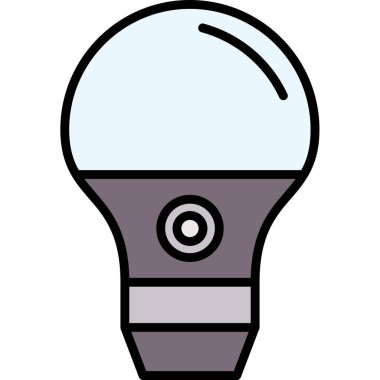 ampul simgesi, vektör illüstrasyonu 