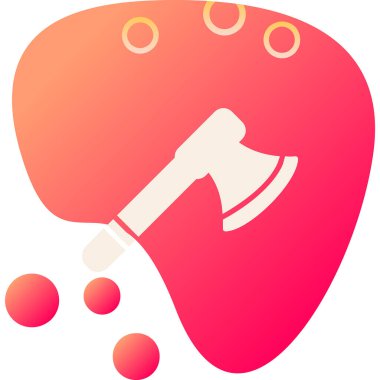 Balta ağ simgesi, vektör illüstrasyonu 