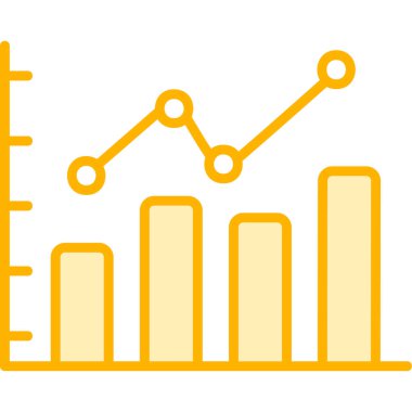 bar çizelgesi simgesi, vektör illüstrasyonu 