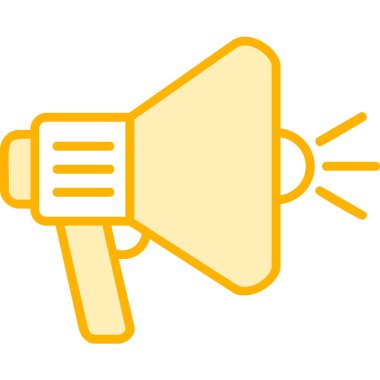 megafon web simgesi, vektör çizim 