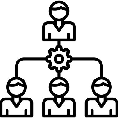 Hrm Simgesi Basit Vektör İllüstrasyonu