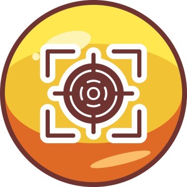 Hedef. Web simgesi basit illüstrasyon