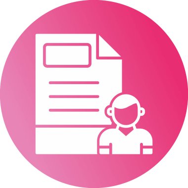 belge simgesi, vektör illüstrasyonu basit tasarım