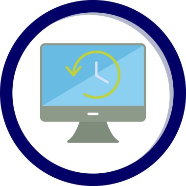 Tarih web simgesi. Basit resimleme