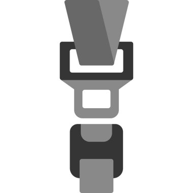 Emniyet kemeri ağ simgesi, vektör illüstrasyonu 