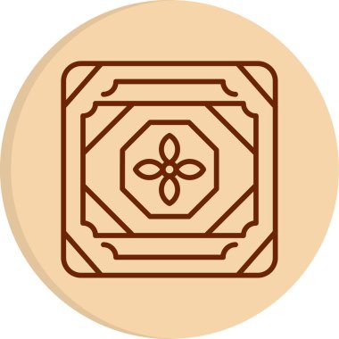 Döşeme. Web simgesi basit illüstrasyon