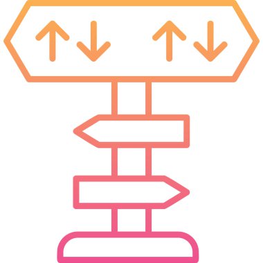 yönler web simgesi basit tasarım 