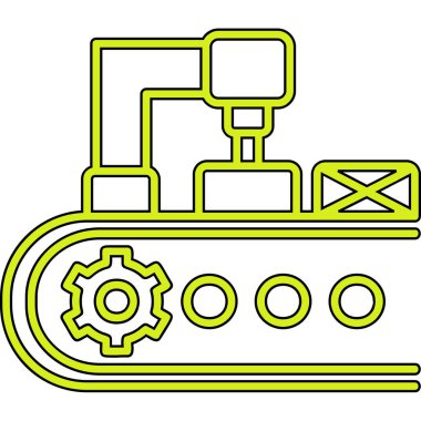 Modern taşıyıcı simgesinin vektör illüstrasyonu